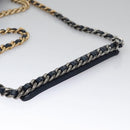 CHANEL Chain Shoulder Bag Mouton Blue AS1160 CC Auth 113230AV-9