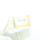 CHANEL Cambon Line Shoulder Bag Leather White Black Silver CC Auth 113231-12