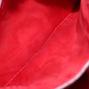 CELINE Circle Shoulder Bag Suede Purple Green gold Auth 113232-22