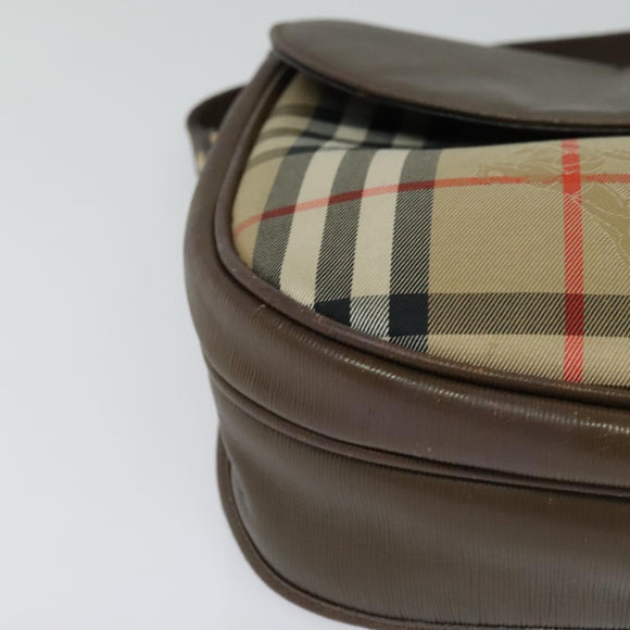 Burberrys Nova Check Shoulder Bag Beige Auth 113234