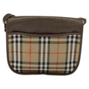 Burberrys Nova Check Shoulder Bag Beige Auth 113234-3