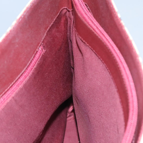 BURBERRY Nova Check Tote Bag Canvas Beige Red Auth 113236