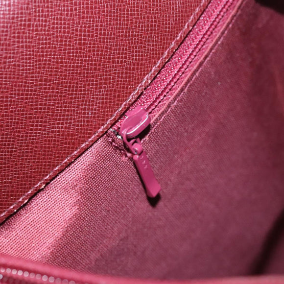 BURBERRY Nova Check Tote Bag Canvas Beige Red Auth 113236