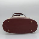 BURBERRY Nova Check Tote Bag Canvas Beige Red Auth 113236-5