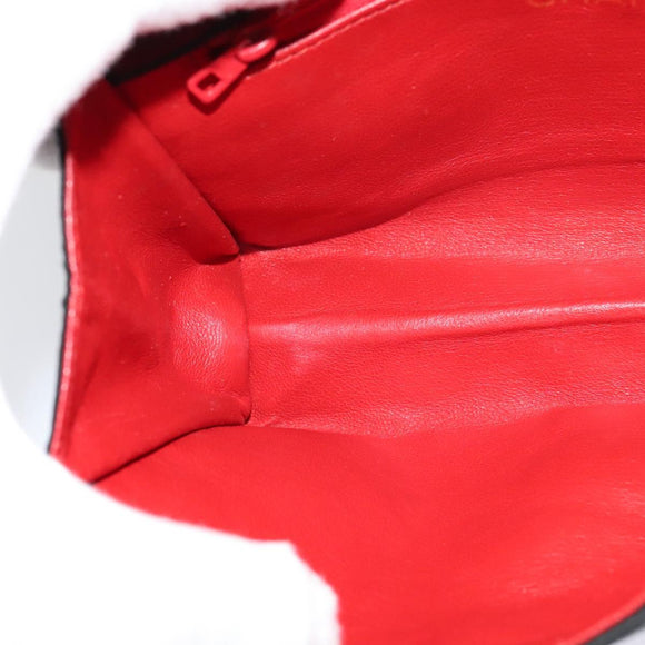 CHANEL Matelasse Chain Shoulder Bag Satin Black Gold CC Auth 113270AV