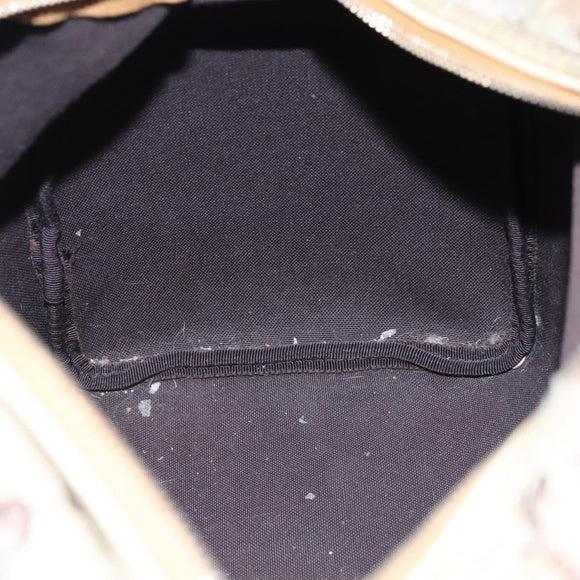 GUCCI GG Crystal Hand Bag Coated Canvas Brown Gold 193603 Auth 113305