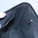 BURBERRY Nova Check Hand Bag PVC Beige Black Silver Auth 113312-18