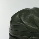 BVLGARI Hand Bag Leather 2way Green Auth 113313-12