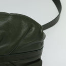 BVLGARI Hand Bag Leather 2way Green Auth 113313-16
