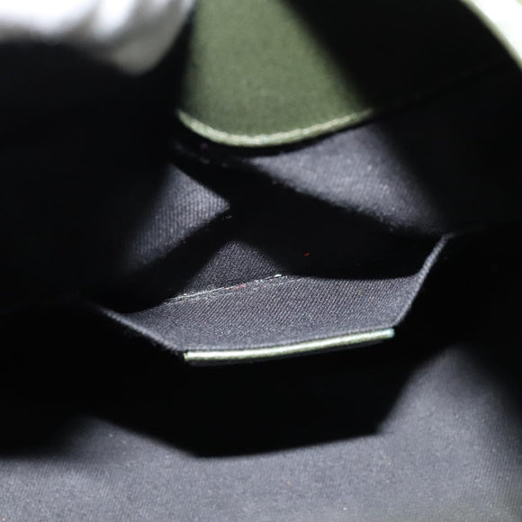 BVLGARI Hand Bag Leather 2way Green Auth 113313