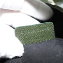 BVLGARI Hand Bag Leather 2way Green Auth 113313-23