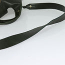 BVLGARI Hand Bag Leather 2way Green Auth 113313-8
