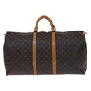 LOUIS VUITTON Monogram Keepall 60 Boston Bag M41422 LV Auth 113321-13