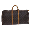 LOUIS VUITTON Monogram Keepall 60 Boston Bag M41422 LV Auth 113321-2