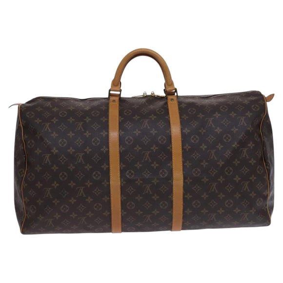 LOUIS VUITTON Monogram Keepall 60 Boston Bag M41422 LV Auth 113321