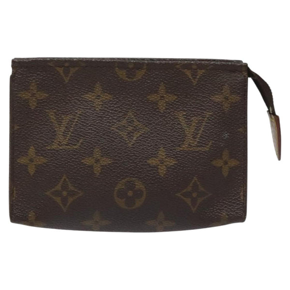 LOUIS VUITTON Monogram Poche Toilette 15 Pouch M47546 LV Auth 113324