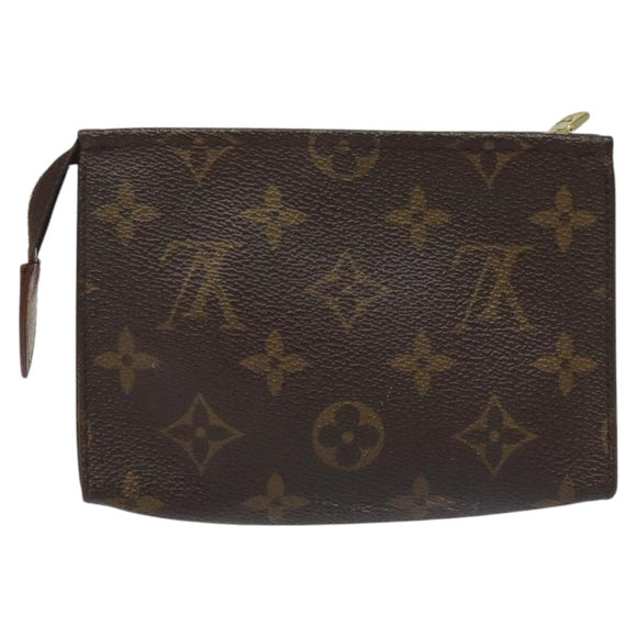 LOUIS VUITTON Monogram Poche Toilette 15 Pouch M47546 LV Auth 113324