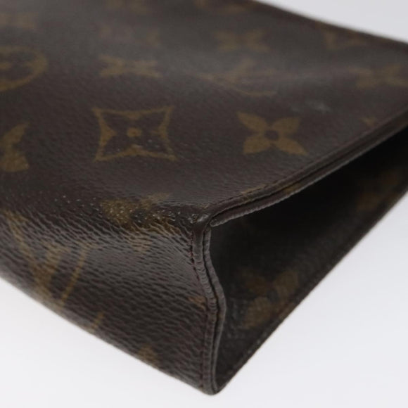 LOUIS VUITTON Monogram Poche Toilette 15 Pouch M47546 LV Auth 113324