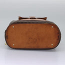 CELINE Macadam Canvas Shoulder Bag PVC Leather Brown Auth 113333-10