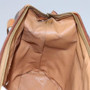 CELINE Macadam Canvas Shoulder Bag PVC Leather Brown Auth 113333-19