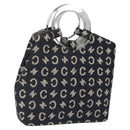 CELINE C Macadam Canvas Hand Bag Navy Auth 113334V-1