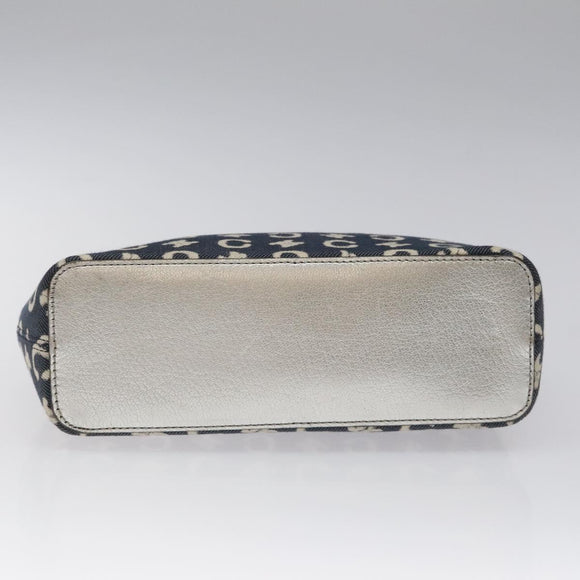 CELINE C Macadam Canvas Hand Bag Navy Auth 113334V