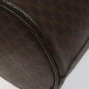 CELINE Macadam Canvas Shoulder Bag PVC Leather Brown Auth 113406-14