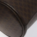 CELINE Macadam Canvas Shoulder Bag PVC Leather Brown Auth 113406-16