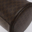 CELINE Macadam Canvas Shoulder Bag PVC Leather Brown Auth 113406-17