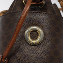 CELINE Macadam Canvas Shoulder Bag PVC Leather Brown Auth 113406-18