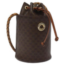 CELINE Macadam Canvas Shoulder Bag PVC Leather Brown Auth 113406-1