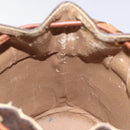 CELINE Macadam Canvas Shoulder Bag PVC Leather Brown Auth 113406-11