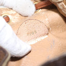 CELINE Macadam Canvas Shoulder Bag PVC Leather Brown Auth 113406-12