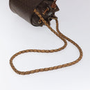 CELINE Macadam Canvas Shoulder Bag PVC Leather Brown Auth 113406-7