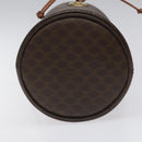CELINE Macadam Canvas Shoulder Bag PVC Leather Brown Auth 113406-5