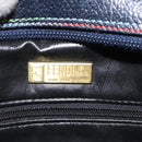 FENDI Shoulder Bag Leather Navy Auth 113423-16