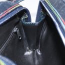 FENDI Shoulder Bag Leather Navy Auth 113423-19
