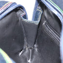 FENDI Shoulder Bag Leather Navy Auth 113423-19