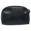 FENDI Shoulder Bag Leather Navy Auth 113423-3