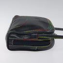 FENDI Shoulder Bag Leather Navy Auth 113423-4