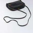 FENDI Shoulder Bag Leather Navy Auth 113423-7