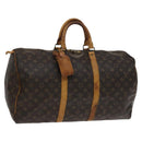 LOUIS VUITTON Monogram Keepall 50 Boston Bag M41426 LV Auth 113425-1