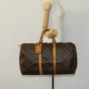 LOUIS VUITTON Monogram Keepall 50 Boston Bag M41426 LV Auth 113425-22