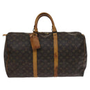 LOUIS VUITTON Monogram Keepall 50 Boston Bag M41426 LV Auth 113425-13