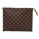 LOUIS VUITTON Damier Ebene Poche Toilette 26 Pouch N47543 LV Auth 113430-13