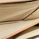 CELINE Macadam Canvas Business Bag PVC Leather Brown Gold Auth 113439-20