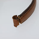 CELINE Macadam Canvas Business Bag PVC Leather Brown Gold Auth 113439-8