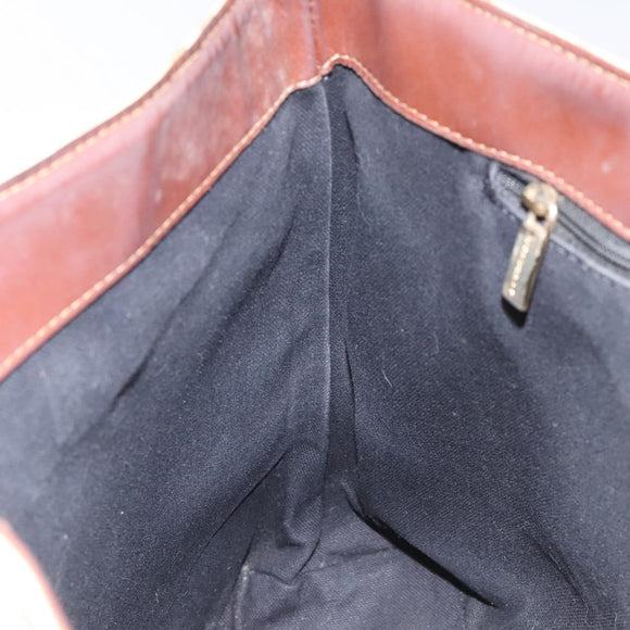 BURBERRY Nova Check Tote Bag PVC Leather Beige Auth 113447