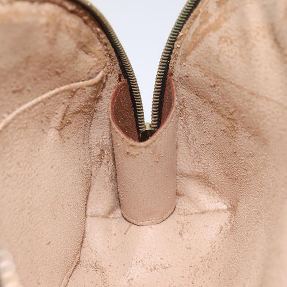 LOUIS VUITTON Monogram Trousse Demi Ronde Cosmetic Pouch M47520 LV Auth 113450