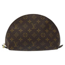 LOUIS VUITTON Monogram Trousse Demi Ronde Cosmetic Pouch M47520 LV Auth 113450-13